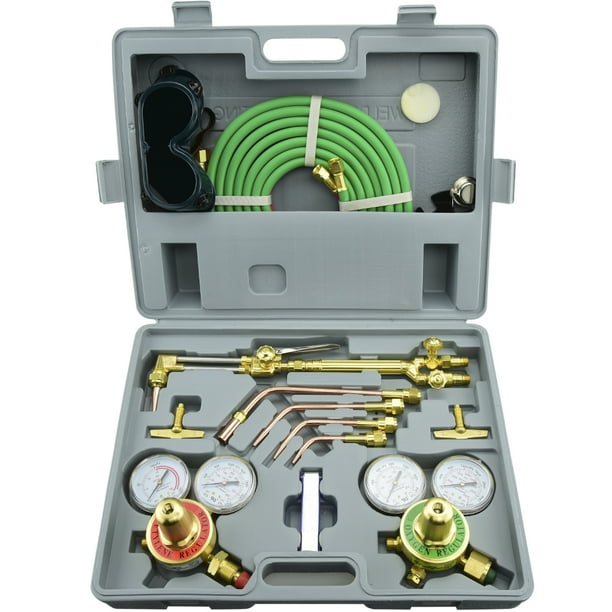 UL Oxygen Acetylene Regulator Gauges Victor Type Welding Cutting Torch Kit Hose UL Oxygen Acetylene Regulator Gauges Victor Type Welding Cutting Torch Kit Hose